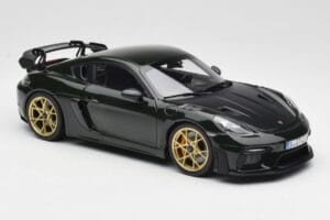 Porsche Cayman GT4 RS 982 Weissach Package Brewster Green Norev 1:18 187250 Metal — billede 6 af 8