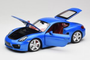 Porsche Cayman 981 S Aqua Blå Metallic Minichamps 1:18 110062221 Metal — billede 2 af 8