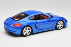 Porsche Cayman 981 S Aqua Blå Metallic Minichamps 1:18 110062221 Metal — billede 3 af 8