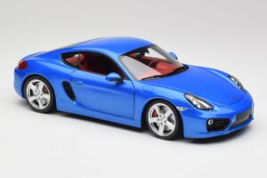 Porsche Cayman 981 S Aqua Blå Metallic Minichamps 1:18 110062221 Metal — billede 6 af 8