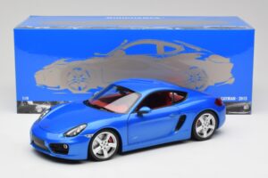 Porsche Cayman 981 S Aqua Blå Metallic Minichamps 1:18 110062221 Metal — billede 8 af 8