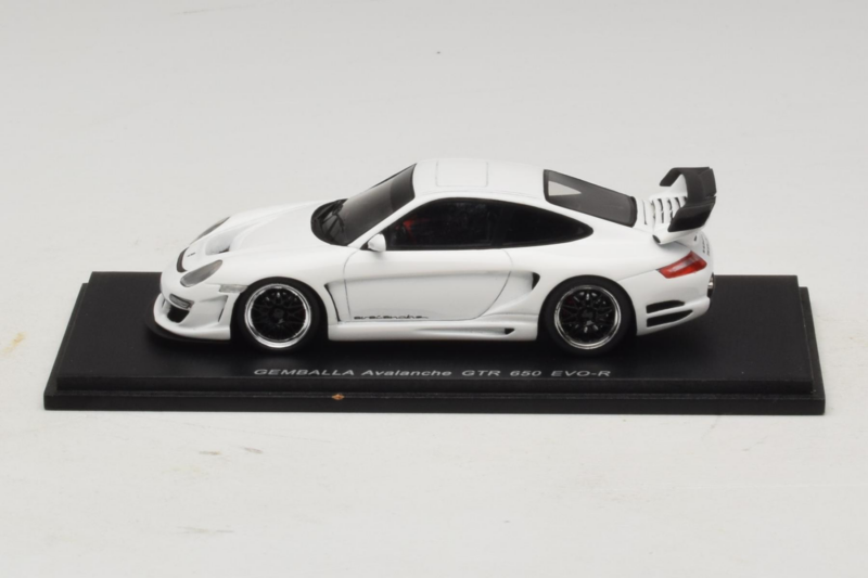 Porsche Gemballa Avalanche GTR 650 Evo 997 Hvid Spark 1:43 S0719 Resin