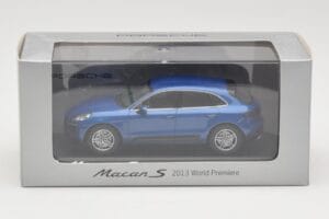 Porsche Macan 95B S Blå World Premiere Minichamps 1:43 WAP0201550E Metal — billede 4 af 4