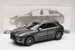 Porsche Macan Turbo 95B Grey Metallic Minichamps 1:18 110062501 Metal — billede 8 af 8