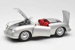 Porsche No. 1 Typ 356 Roadster Sølv Maisto 1:18 50324 Metal — billede 2 af 8