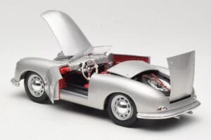 Porsche No. 1 Typ 356 Roadster Sølv Maisto 1:18 50324 Metal — billede 5 af 8