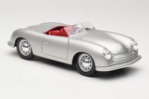 Porsche No. 1 Typ 356 Roadster Sølv Maisto 1:18 50324 Metal — billede 6 af 8