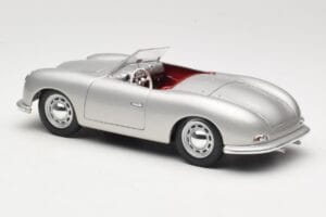 Porsche No. 1 Typ 356 Roadster Sølv Maisto 1:18 50324 Metal — billede 7 af 8