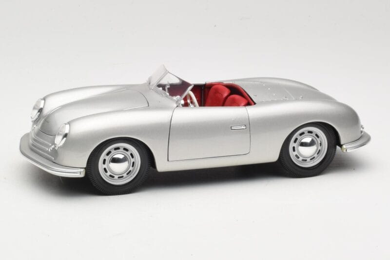 Porsche No. 1 Typ 356 Roadster Sølv Maisto 1:18 50324 Metal