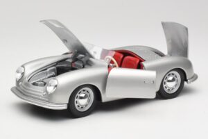Porsche No. 1 356 Roadster Fish Sølv Maisto 1:18 31853 Metal — billede 2 af 8