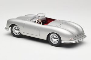 Porsche No. 1 356 Roadster Fish Sølv Maisto 1:18 31853 Metal — billede 7 af 8