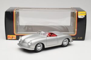 Porsche No. 1 356 Roadster Fish Sølv Maisto 1:18 31853 Metal — billede 8 af 8
