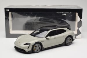 Porsche Taycan Cross Turismo Turbo S Chalk Grey Minichamps 1:18 155069302 Metal — billede 6 af 6