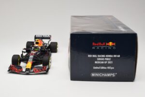 Red Bull Racing Honda RB16B #11 S. Perez Mexican GP 2021 Minichamps 1:18 110211911 Metal — billede 6 af 6