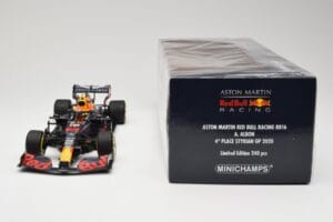 Red Bull Racing RB16 #23 A. Albon 4th Place Styrian GP 2020 Minichamps 1:18 110200223 Metal — billede 6 af 6