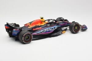 Red Bull Racing RB19 #11 S. Perez 2nd Place Miami GP 2023 Minichamps 1:18 110230511 Metal — billede 2 af 6