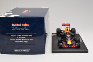 Red Bull RB12 Tag Heuer #3 D. Ricciardo Red Bull Racing 1st Pole Monaco Grand Prix 2016 Minichamps 1:18 117160103 Resin — billede 6 af 7