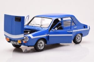 Renault 12 Gordini Uden Kofangere Bleu de France Norev 1:18 185248 Metal — billede 2 af 8
