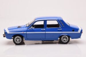 Renault 12 Gordini Uden Kofangere Bleu de France Norev 1:18 185248 Metal — billede 4 af 8