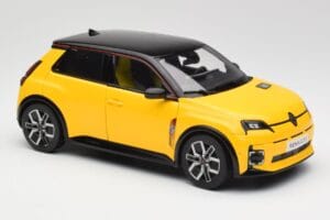Renault 5 E-Tech Pop Gul & Sort Norev 1:18 185500 Metal — billede 2 af 8