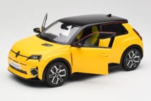 Renault 5 E-Tech Pop Gul & Sort Norev 1:18 185500 Metal — billede 7 af 8