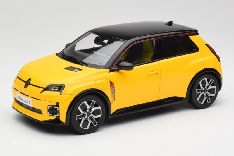 Renault 5 E-Tech Pop Gul & Sort Norev 1:18 185500 Metal