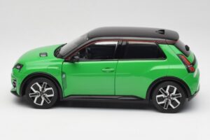 Renault 5 E-Tech Electric Pop Grøn & Sort Norev 1:18 185502 Metal — billede 4 af 8