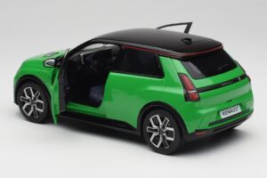 Renault 5 E-Tech Electric Pop Grøn & Sort Norev 1:18 185502 Metal — billede 5 af 8