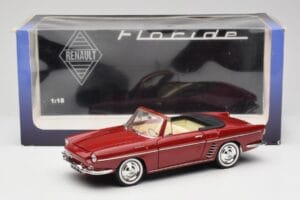 Renault Floride Cabriolet Rød Norev 1:18 185175 Metal — billede 8 af 8