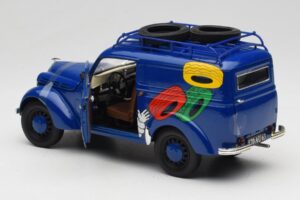 Renault Juvaquatre Michelin Blue Solido 1:18 82008 Metal — billede 7 af 8