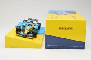 Renault R26 #1 F. Alonso F1 World Champion Brazilian GP 2006 Minichamps 1:18 147061801 Metal — billede 6 af 6