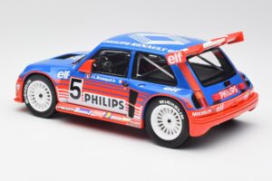 Renault R5 Maxi Turbo #5 Philips J-L. Busquet Superproduction 1987 Otto 1:18 OT1094 Resin — billede 5 af 6