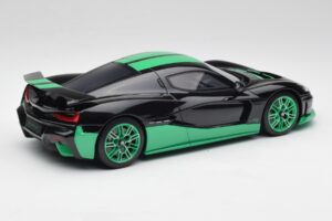 Rimac Nevera Record Monochrome Sort GT Spirit 1:18 GT916 Resin — billede 2 af 6