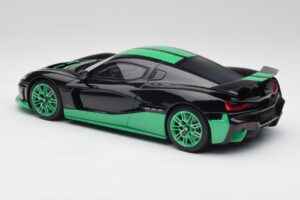 Rimac Nevera Record Monochrome Sort GT Spirit 1:18 GT916 Resin — billede 5 af 6