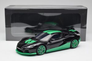 Rimac Nevera Record Monochrome Sort GT Spirit 1:18 GT916 Resin — billede 6 af 6