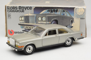 Rolls-Royce Camargue Sølv Diamond Edition Bburago 1:18 3001-M3 Metal — billede 8 af 8