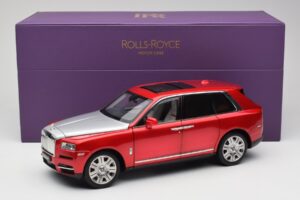 Rolls-Royce Cullinan Rød Med Shadow Wheels OEM 1:18 028-18A Metal — billede 8 af 8