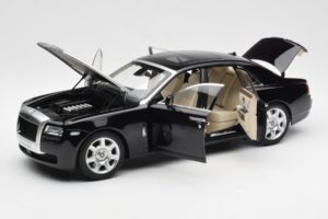 Rolls-Royce Ghost Sort & Sølv Kyosho 1:18 008802BKS2 Metal — billede 2 af 8