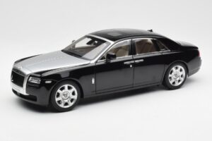 Rolls-Royce Ghost Sort & Sølv Kyosho 1:18 008802BKS2 Metal
