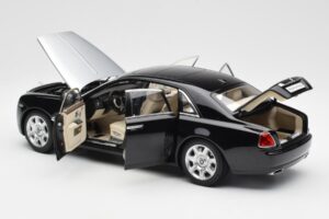 Rolls-Royce Ghost Sort & Sølv Kyosho 1:18 008802BKS2 Metal — billede 5 af 8
