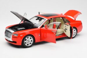 Rolls-Royce Ghost Rød & Sølv Kyosho 1:18 008802RS Metal — billede 2 af 8