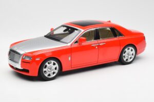 Rolls-Royce Ghost Rød & Sølv Kyosho 1:18 008802RS Metal