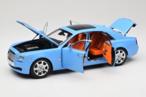 Rolls-Royce Ghost Series I Lysblå Kyosho 1:18 08802LB Metal — billede 2 af 8