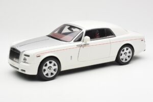 Rolls-Royce Phantom Coupe English Hvid Sølv Kyosho 1:18 08861EW Metal