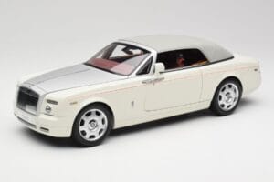 Rolls-Royce Phantom Drophead Coupe English Hvid Kyosho 1:18 08871EW2 Metal — billede 4 af 10