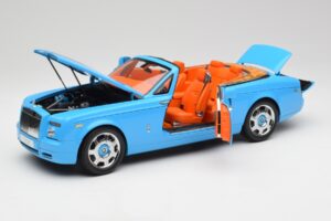 Rolls-Royce Phantom Drophead Coupe Powder Blå Kyosho 1:18 08871BL Metal — billede 2 af 10
