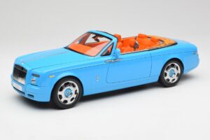 Rolls-Royce Phantom Drophead Coupe Powder Blå Kyosho 1:18 08871BL Metal