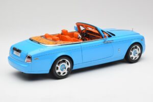Rolls-Royce Phantom Drophead Coupe Powder Blå Kyosho 1:18 08871BL Metal — billede 5 af 10