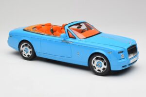 Rolls-Royce Phantom Drophead Coupe Powder Blå Kyosho 1:18 08871BL Metal — billede 8 af 10