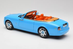 Rolls-Royce Phantom Drophead Coupe Powder Blå Kyosho 1:18 08871BL Metal — billede 9 af 10